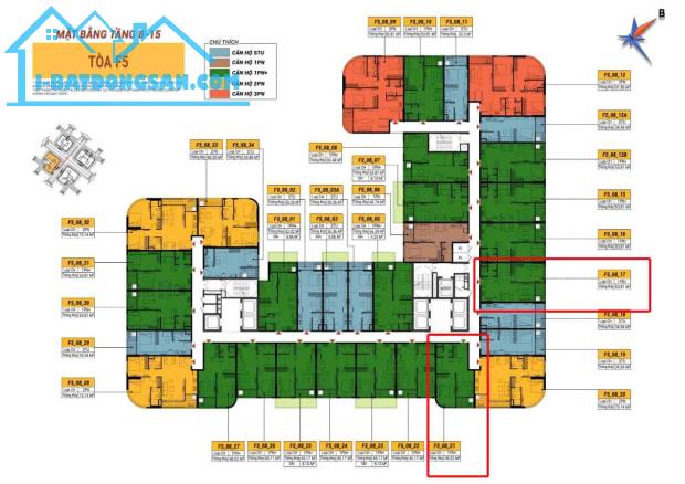 Bán căn hộ FourS 2PN gồm 1PN lớn & 1PN nhỏ, diện tích rộng 54m2, giá chỉ từ 2.4 tỷ sở hữu