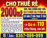2000m2 CHO THUÊ RẺ KHO, NHÀ XƯỞNG MẶT TIỀN QL51 P.PHƯỚC TÂN TP ĐỒNG NAI CÓ SẴN 2 CẨU 5 TẤN