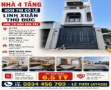 🔥 NHÀ 4 TẦNG – HXH 7M CÓ LỀ – LINH XUÂN, THỦ ĐỨC – GẦN TH ĐÀO SƠN TÂY.
