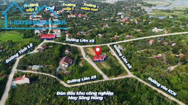 BÁN ĐẤT CẨM KHÊ – PHÚ THỌ  CÁCH KCN MAY SÔNG HỒNG CHỈ 100M - 1