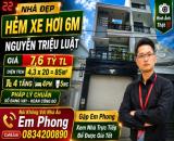 🏡 NHÀ ĐẸP – HẺM XE HƠI 6M  📍 Đường Nguyễn Triệu Luật  💰 Giá: 7,6 tỷ (TL)