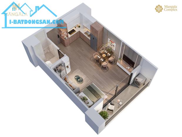 Bán Căn 1PN+ 51m2 Dự Án Mangala Complex Song Khê Nội Hoàng Bắc Ninh - 1