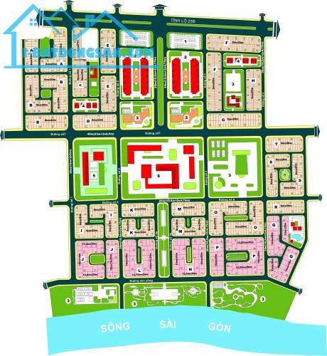 Bán nền đất biệt thự dự án Huy Hoàng, P.Thạnh Mỹ Lợi, Quận 2, Giá (15x20m) giá 197tr/m2