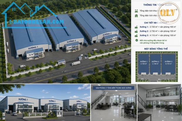 Cho thuê nhà xưởng tại Tân Uyên, Bình Dương – 9.860m²