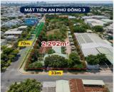 CHỦ GẤP BÁN 2.292M² MẶT TIỀN AN PHÚ ĐÔNG 3 – NGANG 33M  CHỈ 50 TỶ